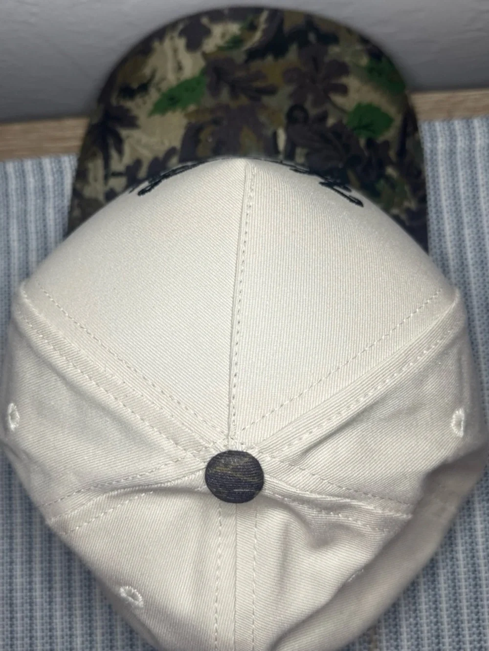 Howdy Darlin' Beige Trucker Hat with Camo Bill